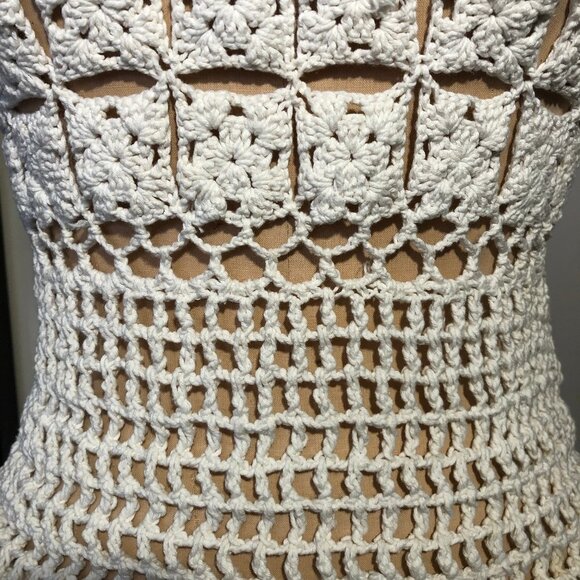 Vintage boho crochet knit tank top - Picture 11 of 11